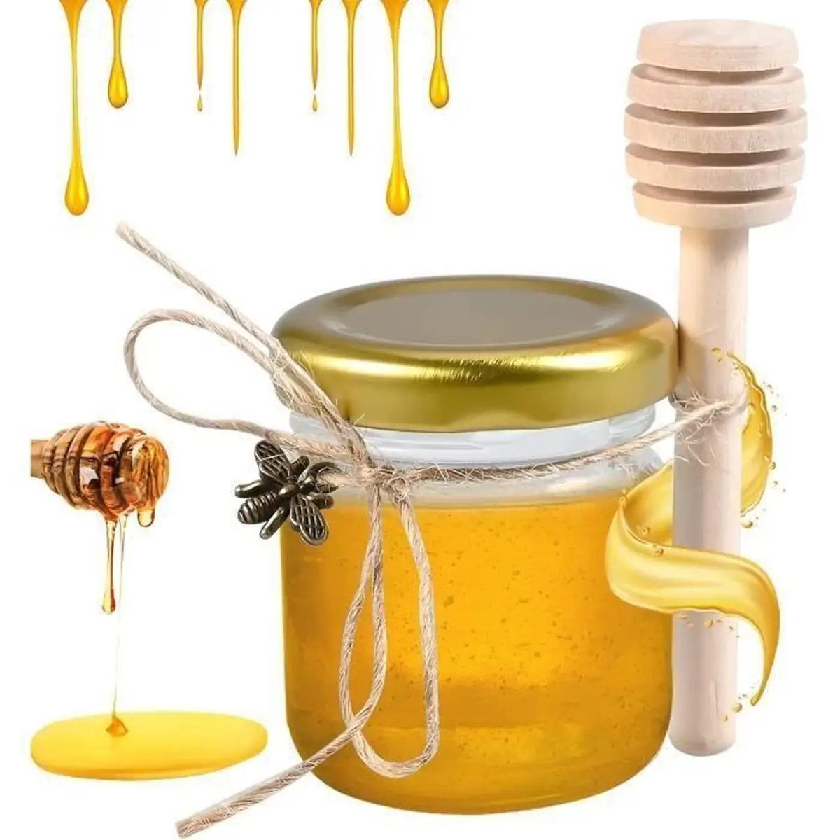 Arabia — Honey in a mini glass jar 30 g (case of 120)