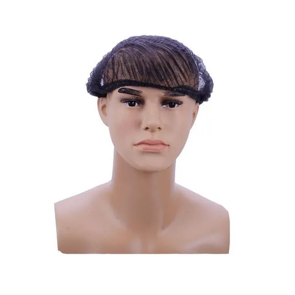 Black pleated hair caps 100 units