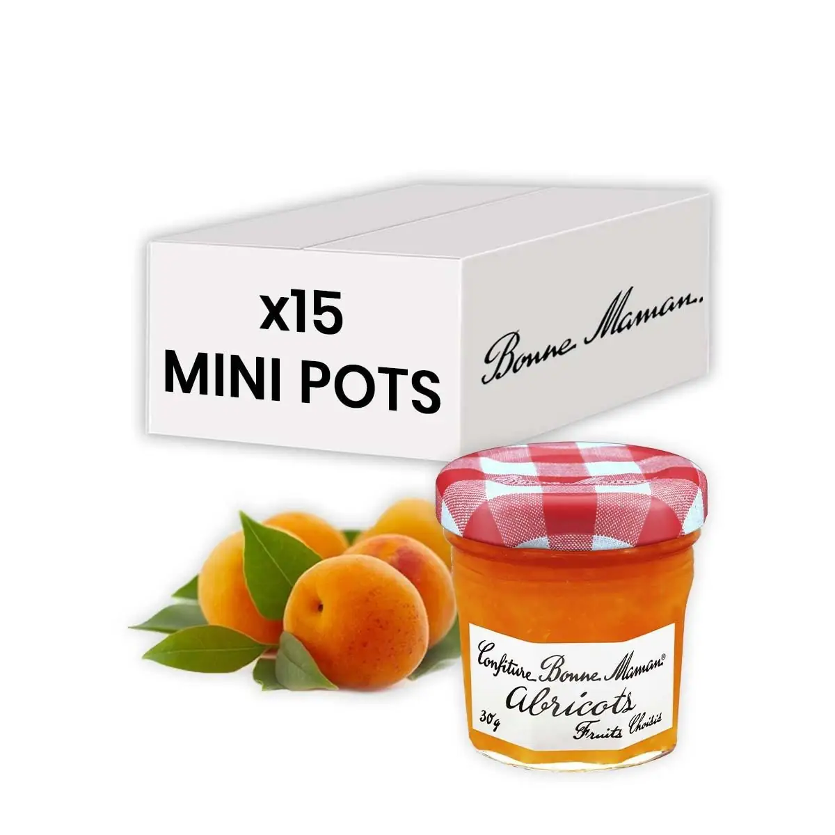 Confiture d'abricots en portions 224 portions