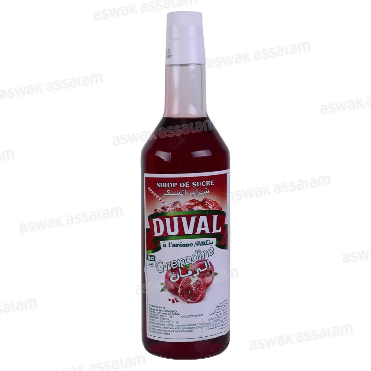 Duval — Sirop de grenadine 75 cl