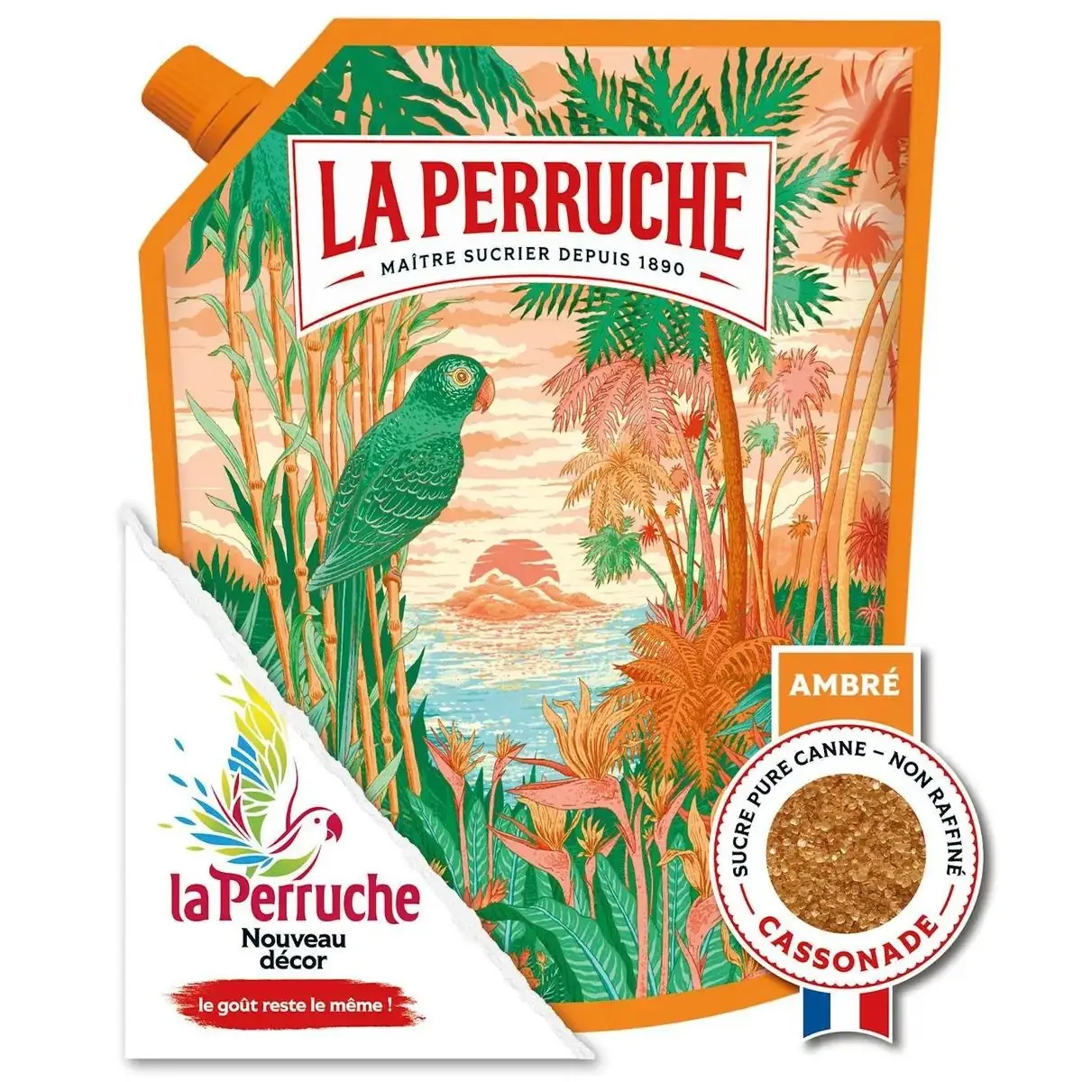 La Perruche — Cane brown sugar (cassonade) 750 g