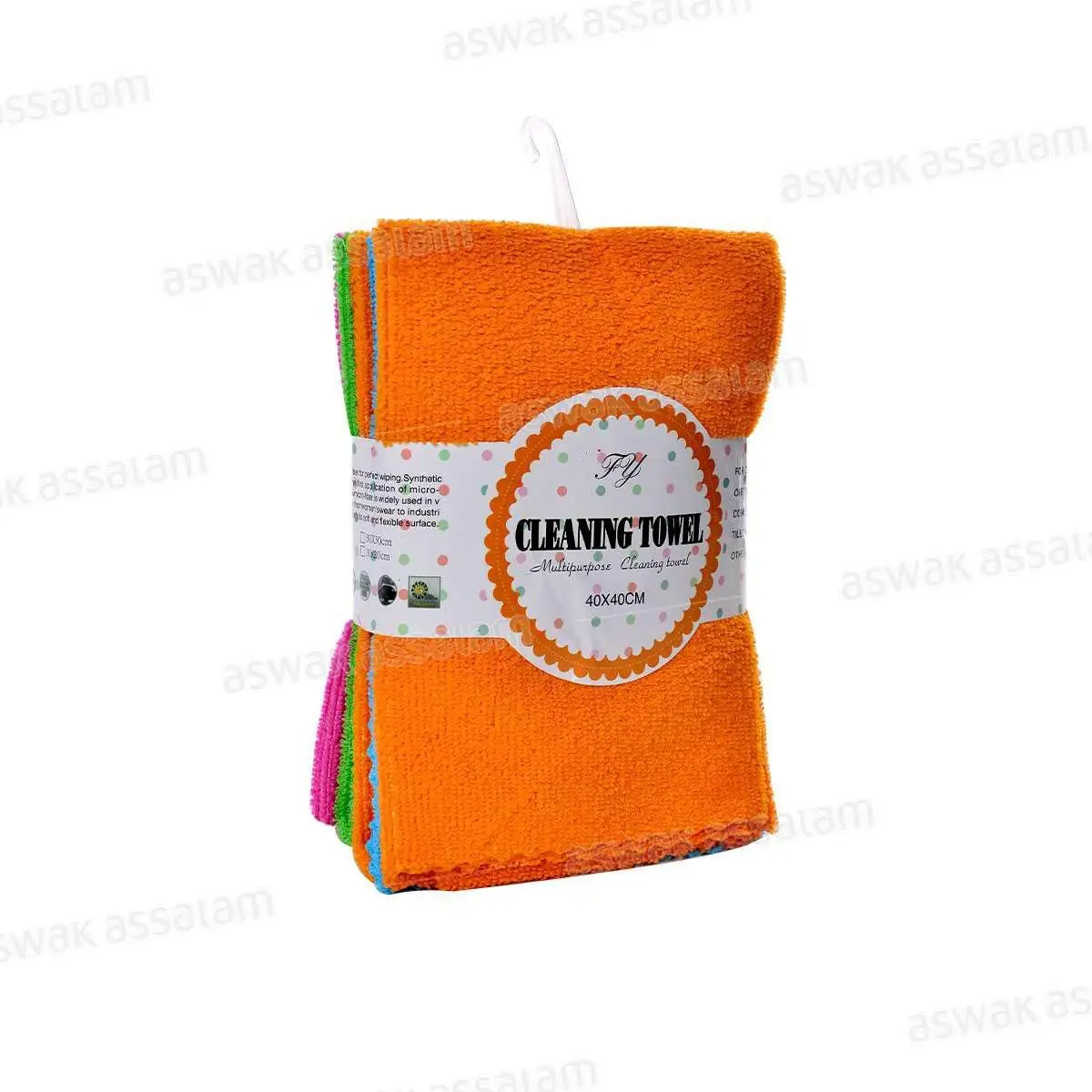 Orange cleaning cloth